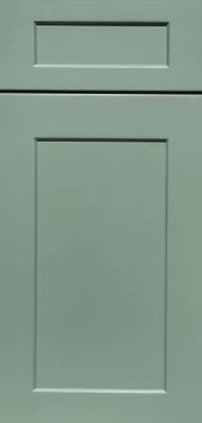 Jade Green Shaker cabinet door