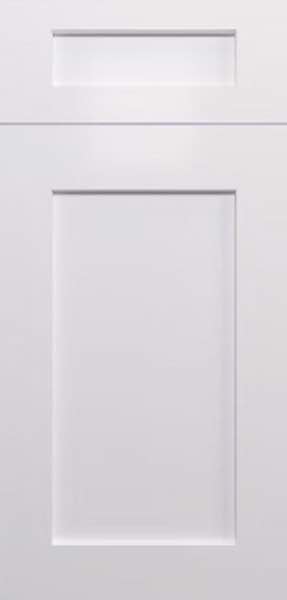 White Shaker cabinet door