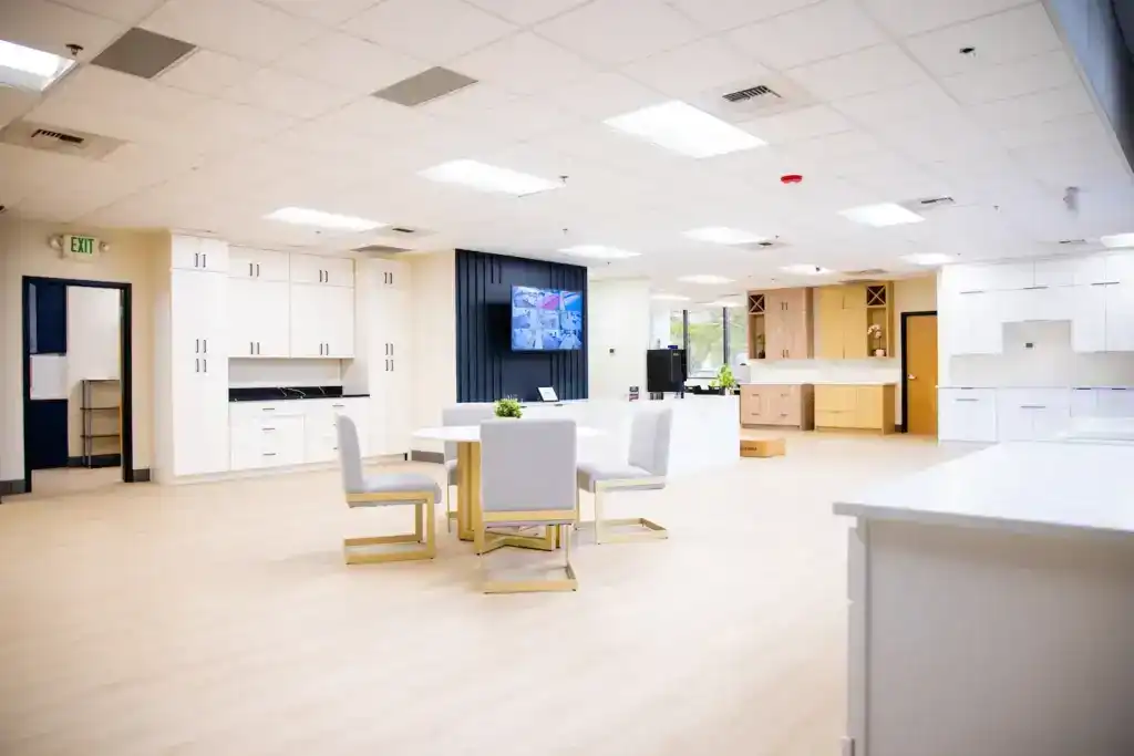 Inside the Elite Kitchen and Bath warehouse and showroom